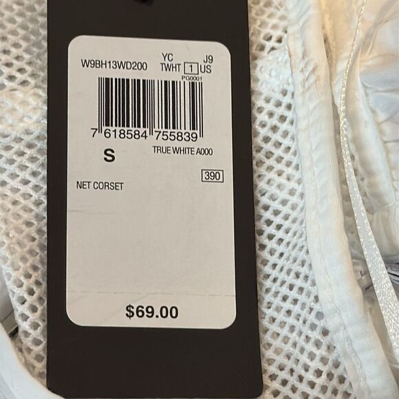 GUESS WOMEN’S STRAPLESS MESH CORSET TOP W/ SWEETHEART NECKLINE FORM FITTING NWT - Picture 6 of 6